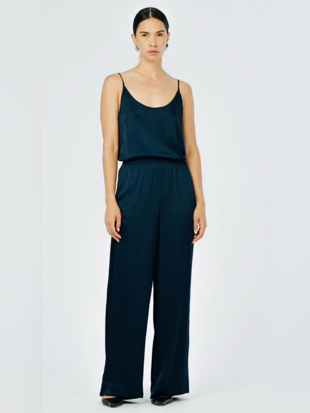 Paper Label True Satin Navy Pant M